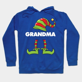 Grandma Elf Funny Matching Christmas Costume Family Hoodie